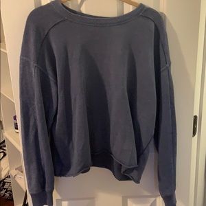 Blue crew neck